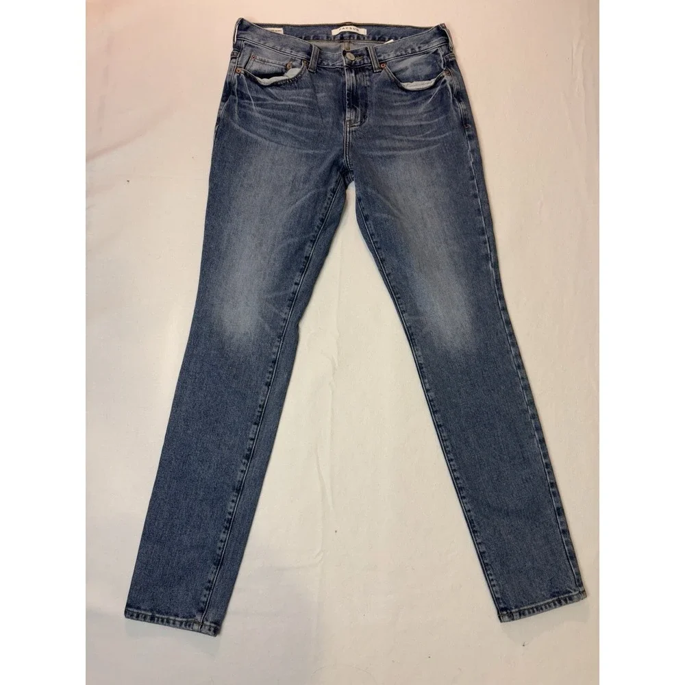 Pacsun Jeans Mens 31x32 Black Stacked Skinny Dark Wash Distressed‎ Pants